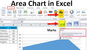 area chart in excel how to make area