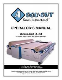 operator s manual carpet cutting machines