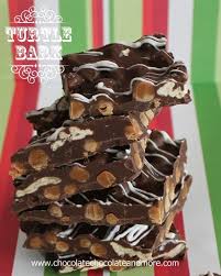 Turtle candies are a chocolate shop classic. Turtle Bark Chocolate Chocolate And More