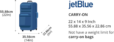jet blue airline carry on bage