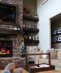 Hearth Fireplace With Tv Above Mantle