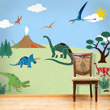 Dinosaur Wall Mural Stencil Kit For