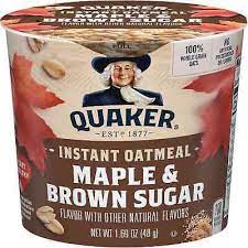 quaker oats oatmeal express maple brown