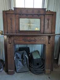 Old Fireplace Mantle Antiques By