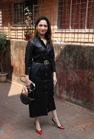 tamannaah hot in black leather dress