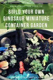 Dinosaur Miniature Container Garden