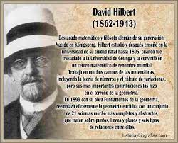 Biografia de Hilbert David,Matematico, su Aporte a la Ciencia