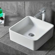 unbranded square basin bathroom sinks