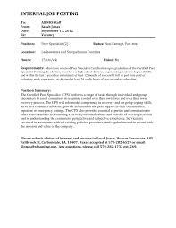 How to Apply for an Internal Job Vacancy   dummies Cover Letter  Executive Assistant