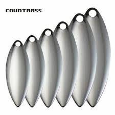 Details About 50pack Nickel Steel Willow Leaf Spinner Blades Smooth Finish Size 1 6