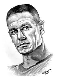 My new portrait of wwe's john cena, it's been a few years since i last drew him so hopefully this is much more of an improvement on the last. John Cena Art Sketches Pencil Male Sketch Art