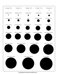 Pin By Maiketa J Holmes On Ear Gauge Gauges Size Chart