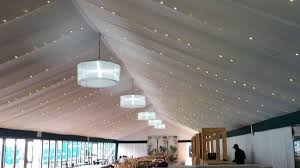 Marquee Draping With Fairy Lights In The Ceiling For