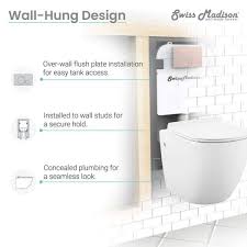 Swiss Madison Concealed In Wall Toilet