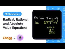Radical Rational And Absolute Value