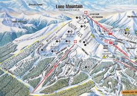 Bozeman's bridger bowl ski area trail map. Big Sky Resort Ski Map South Face And South Wall