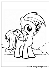 rainbow dash coloring pages 100 free