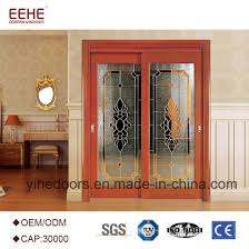 half glass interior timber wood doors