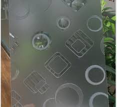 5mm 6mm acid etched glass used for