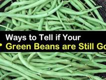 How do you know if green beans are tough?