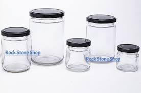 Round Glass Jar Mini Bottle Air Tight