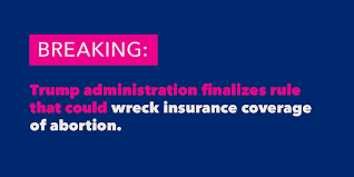 Check spelling or type a new query. Planned Parenthood Action On Twitter Breaking The Trump Administration Just Finalized A New Rule That Could Wreck Health Insurance Coverage For Abortion If Implemented More Than 3 Million People Could Be Impacted
