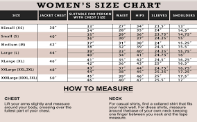 women suit size chart on up to 58