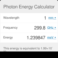 Photon Energy Calculator