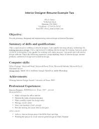 Entry Level Interior Design Cover Letter Samples Resume Examples