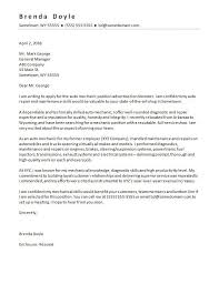 An easy template to be used to apply for any suitable post, in any organization. Mechanic Cover Letter Sample Monster Com