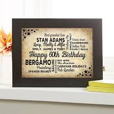 personalised 60th birthday presents for