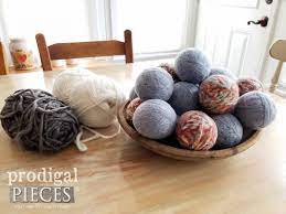 diy wool dryer from upcycled