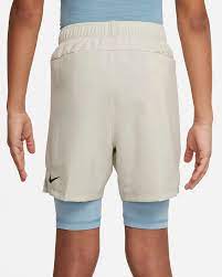 nike kids 2 in 1 training shorts in light bone at nordstrom size xs