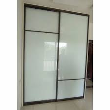 White Lacquered Glass Wardrobe Door