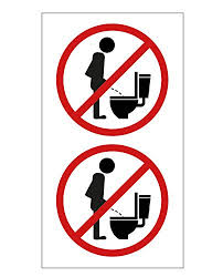 Gr set nostalgisches wc toiletten türschild eisen schild. Bitte Im Sitzen Pinkeln Schild Zum Ausdrucken Und Wc Aufkleber
