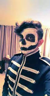 black parade face paint cosplay thing