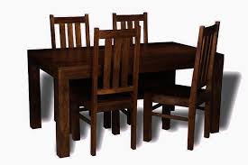 Mango Wood 160cm Dining Table 4 Chairs