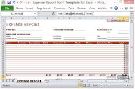 Expense Report Form Template For Excel