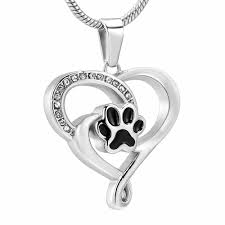 As a caring, compassionate cremation service dedicated to honoring your pet's memory, we. Pet Cremation Jewellery Memorial Ashes Urn With Hollow Pet Paw Charm