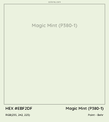 Behr Magic Mint P380 1 Paint Color
