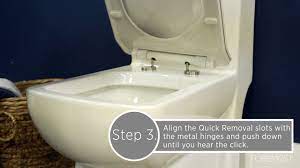 quick release toilet seat with metal