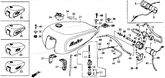 honda motorcycle 1989 oem parts diagram