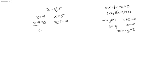 Quadratic Equation A X