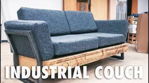 The contrasting colors match the. Diy Industrial Couch Plans Available Youtube