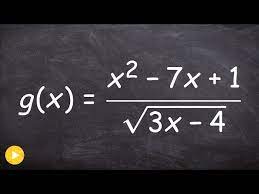 The Domain Of A Rational Function