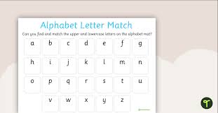 alphabet letter match teach starter