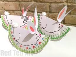 Make small easter plate : Paper Plate Easter Crafts For Preschool Red Ted Art Make Crafting With Kids Easy Fun