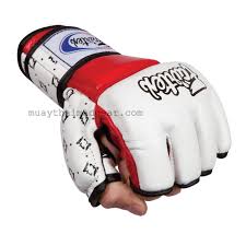 Fairtex Super Sparring Mma Ufc Open Thumb Grappling Gloves Fgv17 Red
