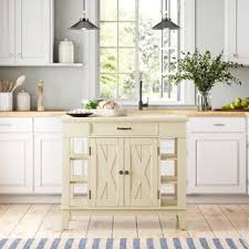 Our kitchen islands are handmade by craftsmen using the highest quality oak. Farmhouse Rustic White Kitchen Islands Carts Birch Lane