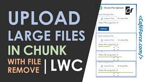 upload file in chunks multi parts with